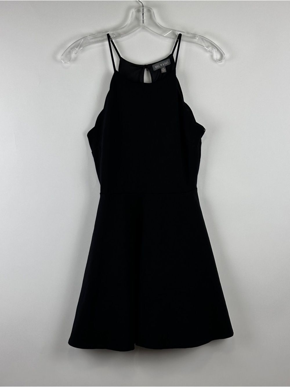 Rags to Wishes Women's Sleeveless Halter Mini Dress Size M